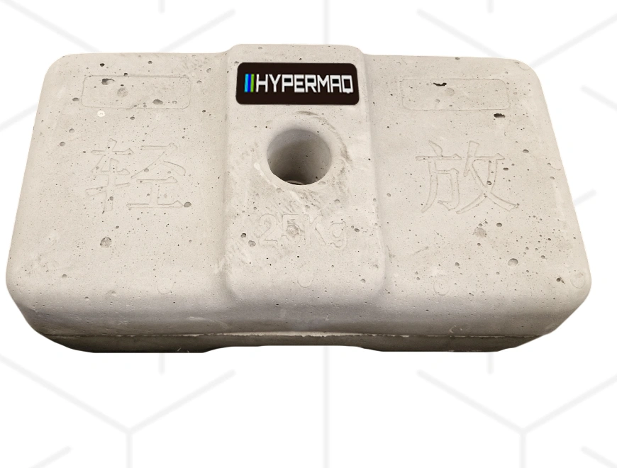 Contrapeso de concreto HYPERMAQ 25 kg